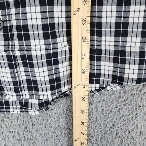 Slate & Stone Shirt Mens Medium Black Plaid Long Sleeve Button Up *NWT* - Picture 7 of 11